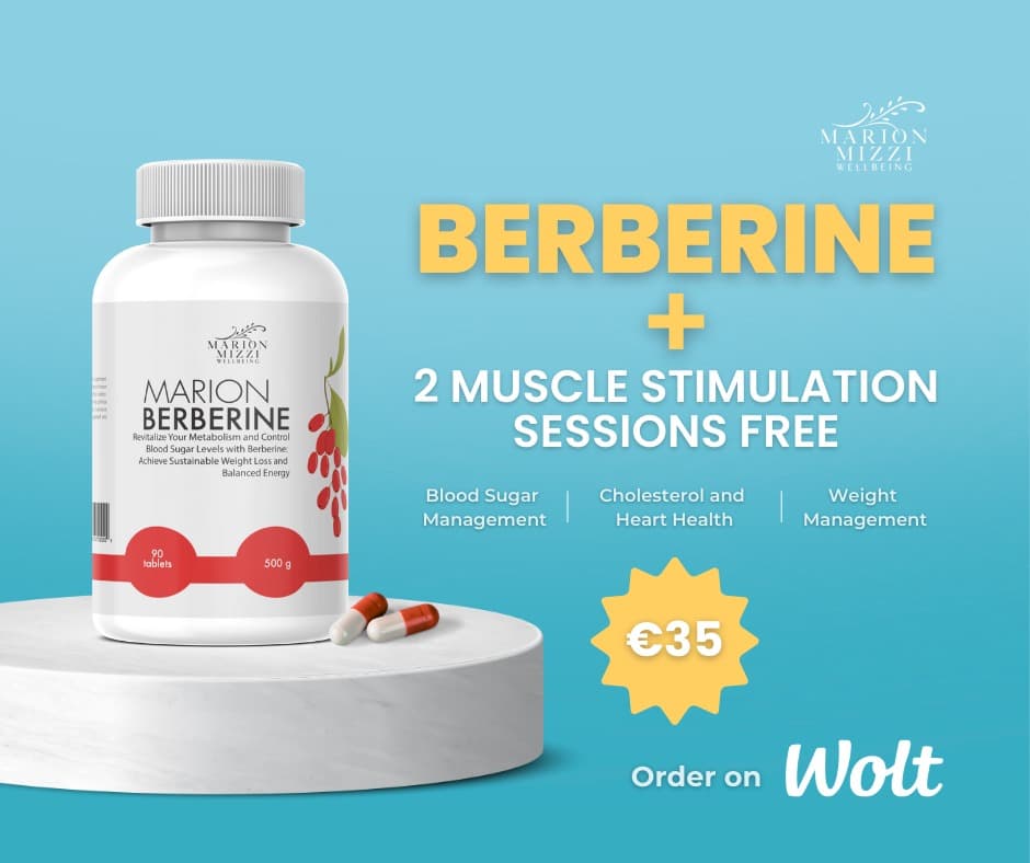 Berberine + 2 Muscle Stimulation Sessions Free campaign
