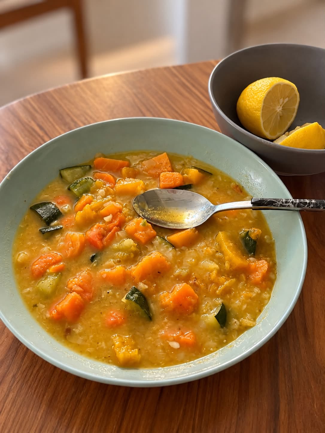 Sweet Potato & Barley Vegetable Soup 🍲
